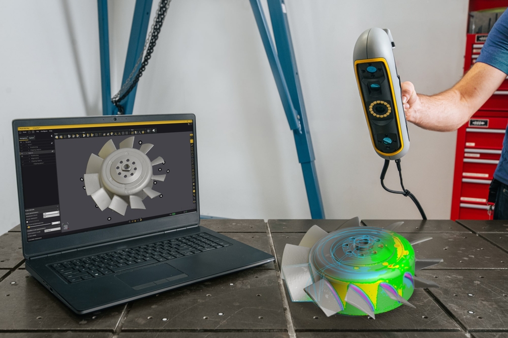 Scanning av impeller med Peel.