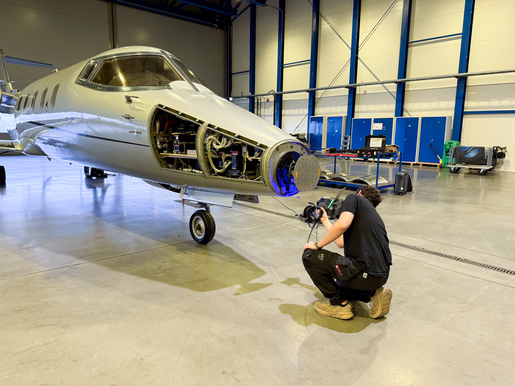 3D-scanning av flygplan